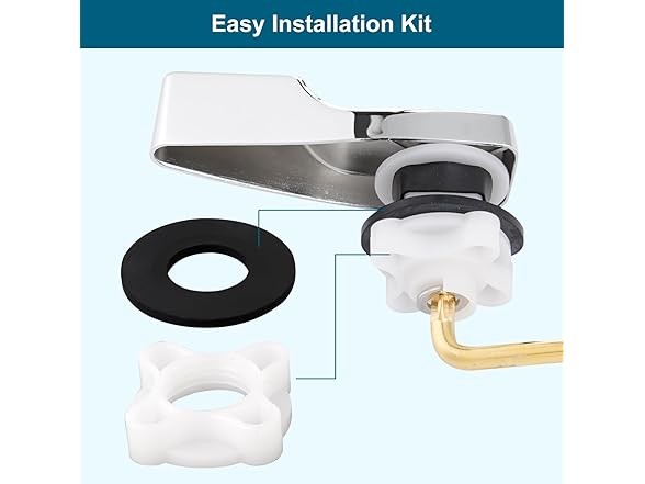 2 Pack Toilet Handle Replacement Kit