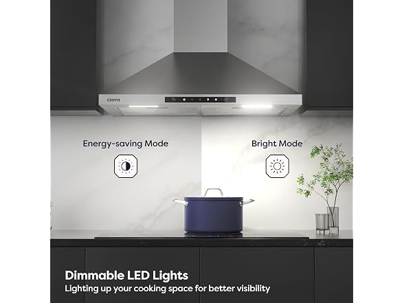 CIARRA 30 Inch Wall Mount Range Hood