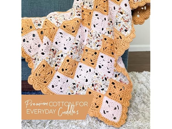 Lion Brand Yarn, Pima Cotton Crochet Yarn,