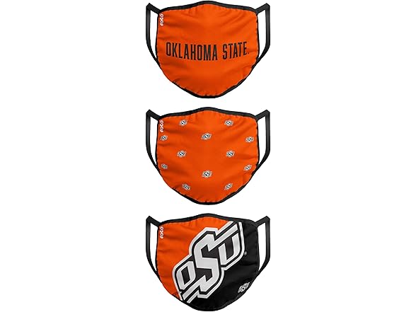 FOCO NCAA OK State Face Cover 3 Pack