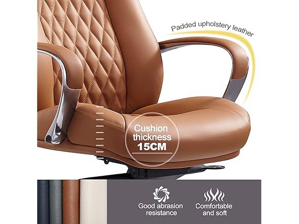 FURIJING Genuine Leather Office Chair