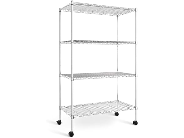 Simple Deluxe Heavy Duty 4-Shelf Storage Shelving Unit