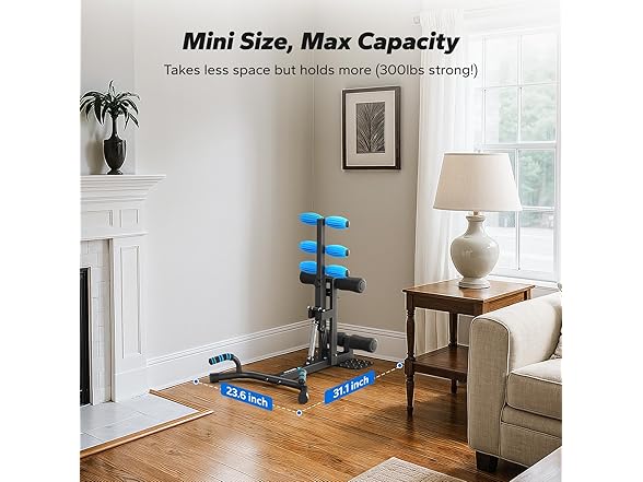 Black/Blue Deep Squat Machine