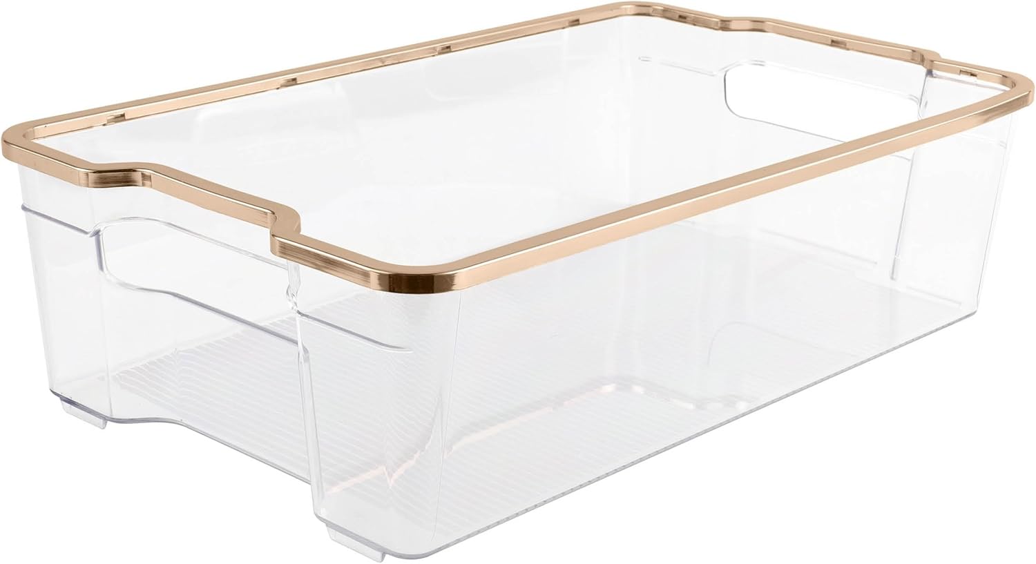 SIMPLEMADE Clear Refrigerator Bins, Gold - Gallery 12