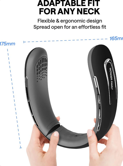 Rechargeable 4000 mAH Portable Fan Necklace - Gallery 15