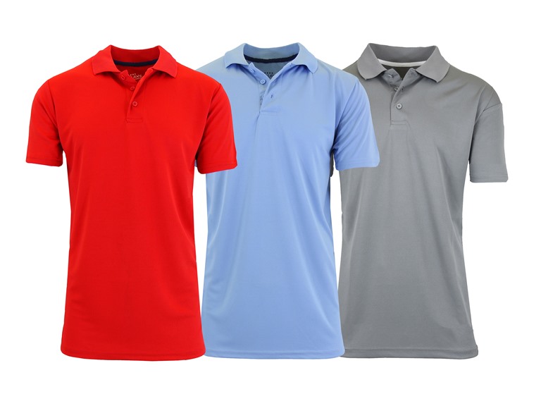 3Pk Mens S/S Performance Polo