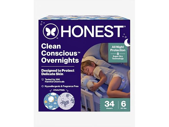 The | Honest Company Overnight 34 Count