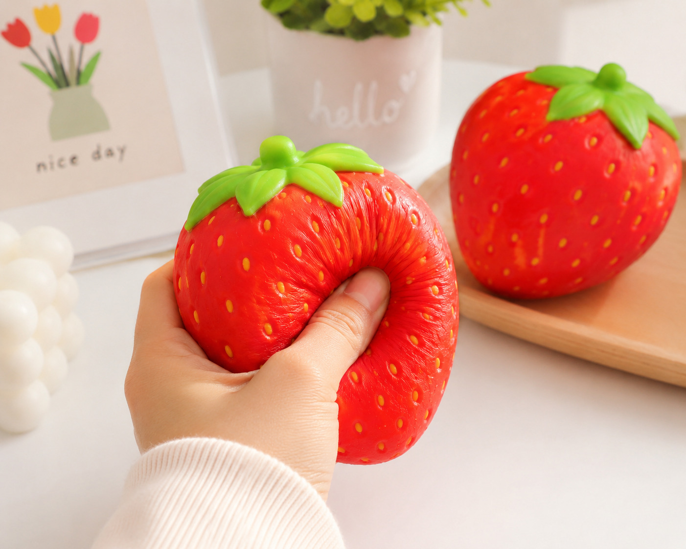 2-Pack Strawberry Squishy Toy - Gallery 4