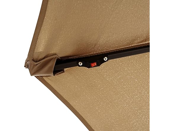 LeisureMod 10Ft Cantilever Umbrella w/ LEDs