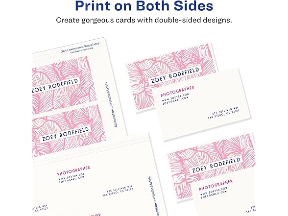 Avery Clean Edge Printable Business Card