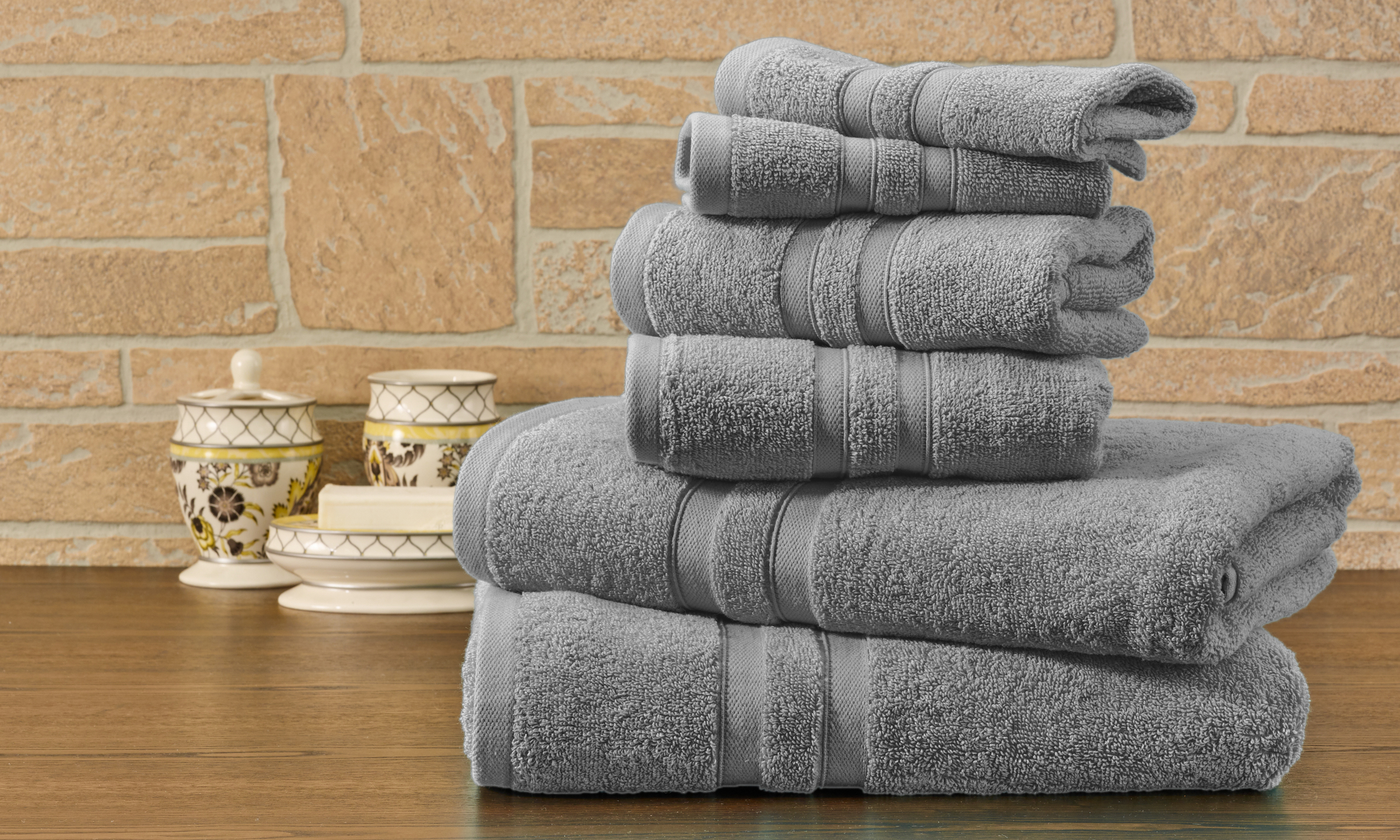 100% Egyptian Cotton 6-Piece Towel Set - Gallery 39