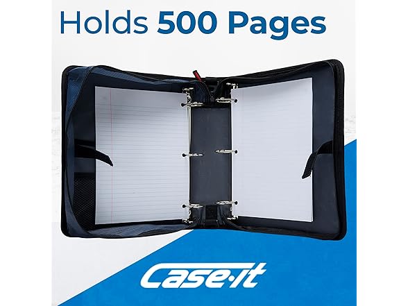 Case-it The Dual 2-in-1 Zipper Binder