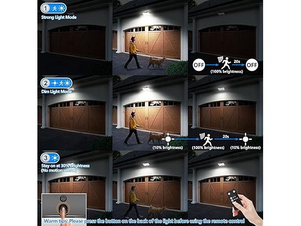 TOBUSA Motion Sensor Solar Outdoor Light