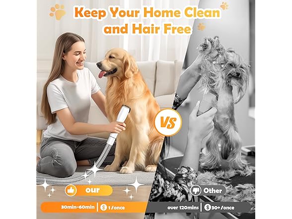 SNOYWEN dog grooming vacuum and dryer