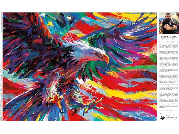 Buffalo Games Eagle of Freedom, Patriotic Puzzle, 500 Piece