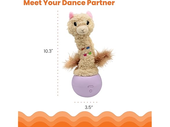 Catstages Electronic Dancing Llama Interactive Cat Toy