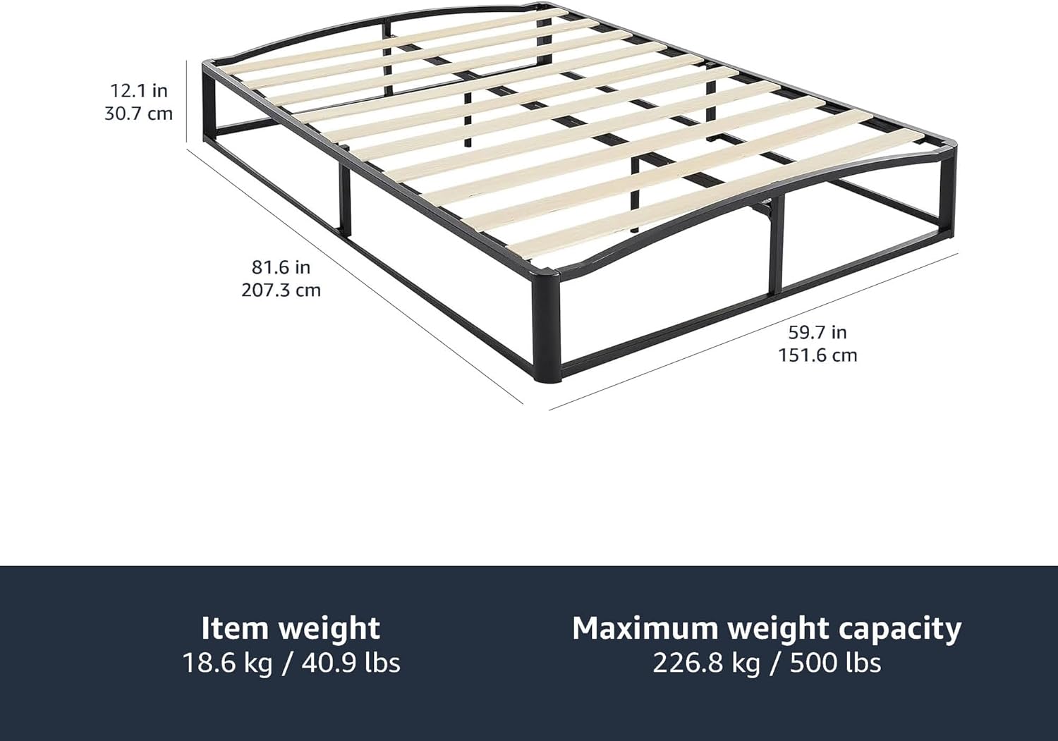 Amazon Basics Bed Frame - Choose Size - Gallery 15