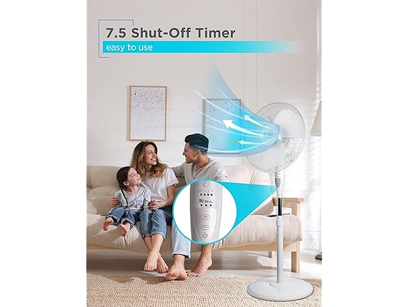 BLACK+DECKER 16" Stand Fan with Pedestal