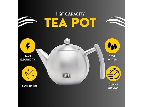 Venoly Stainless Steel Teapot (1L)