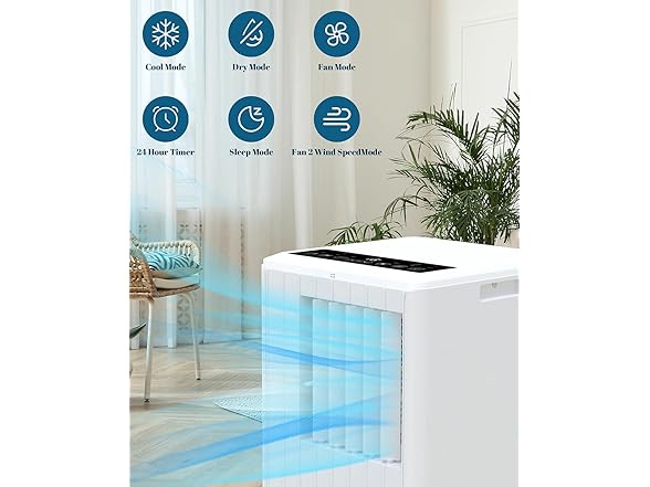 HobbyField 8000 BTU Portable Air Conditioner with Remote
