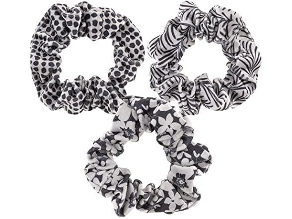 Karma VELVET SCRUNCHIE SET INK FLORAL