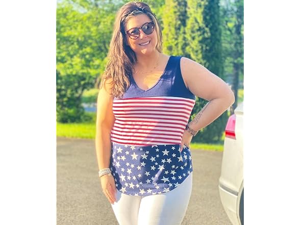 Ritera Women (XXL) Tank Tops Block Stars Camisoles