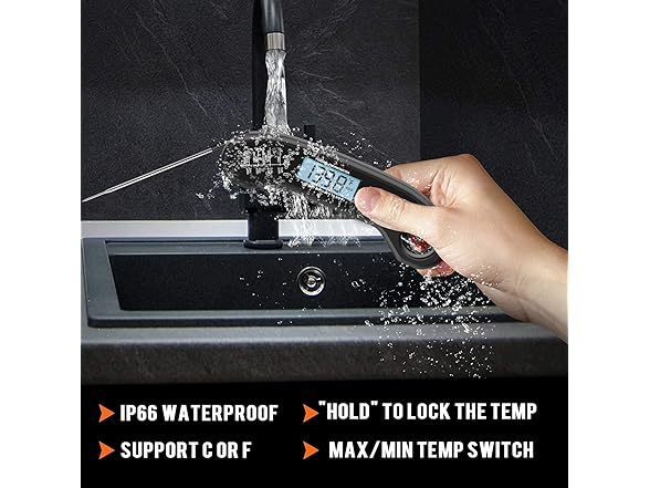 ROUUO Instant Read Meat Thermometer G1
