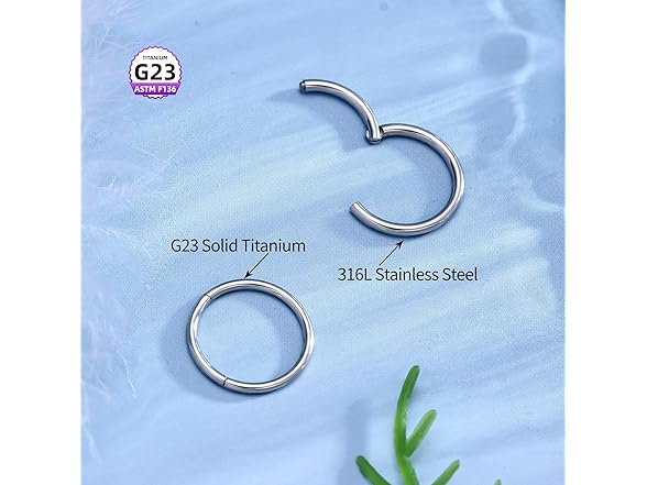 YemmxLoo Nose Rings Hoops