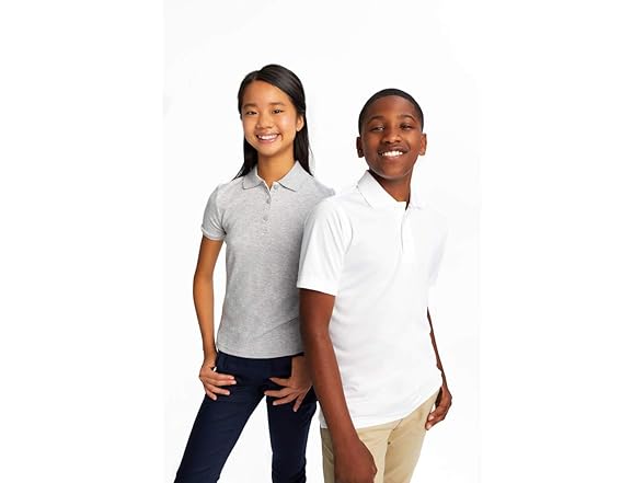 French Toast Girls (18-20) Grey Polo