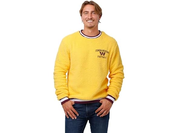 WASHINGTON COMMANDERS Sherpa Crewneck Sweater (Large)