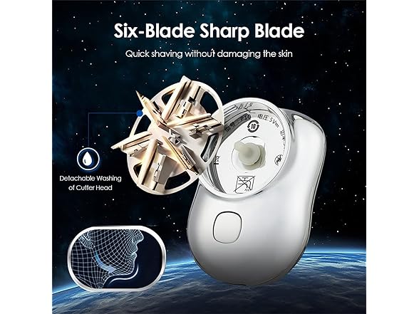 GYLCTOM Mini Shaver Portable -sliver