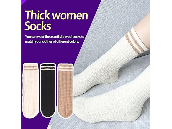 WHCPCYO 6 Pairs Socks Women 4-10