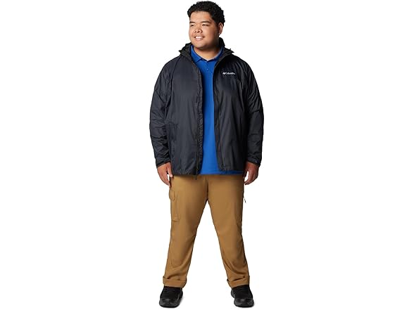 Columbia Mens II Rain Jacket, 1X & 2X