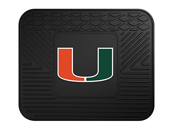 FANMATS NCAA Utility Mat Miami 14"x17"