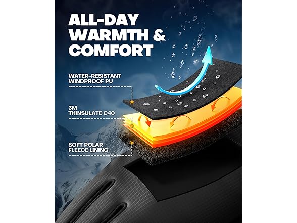 Winter Gloves Black S