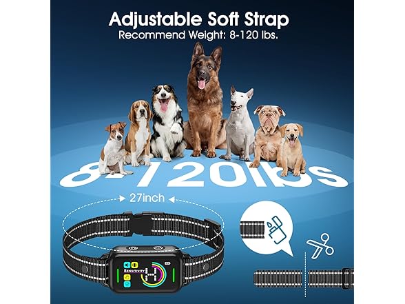 DINJOO W0110 Dog Bark Collar Black