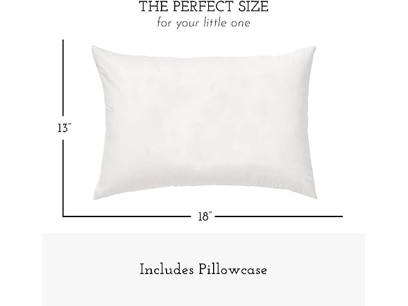 Little Sleepy Head Kids Pillow Set- White