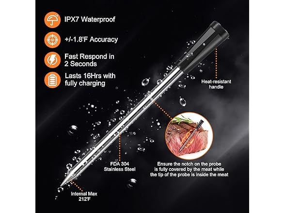 INSMART Wireless Meat Thermometer