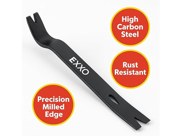 EXXO 4009 3pc Flat Pry Bar Set