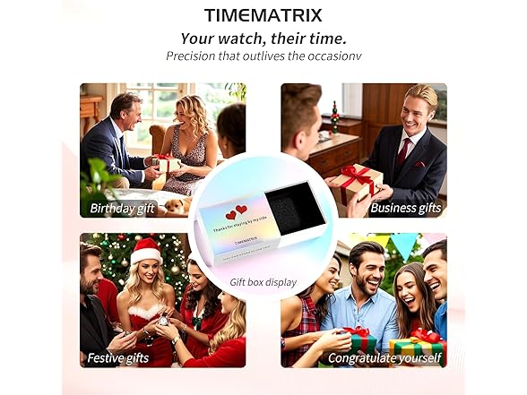 TIMEMATRIX Black Skeleton Watch