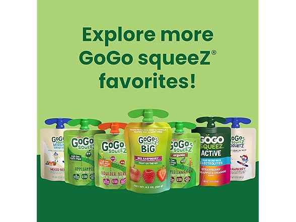 4PK GoGo squeeZ Applesauce and Fruit Puree