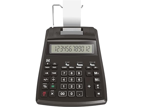 TRU RED 12-Digit Desktop Printing Calcu
