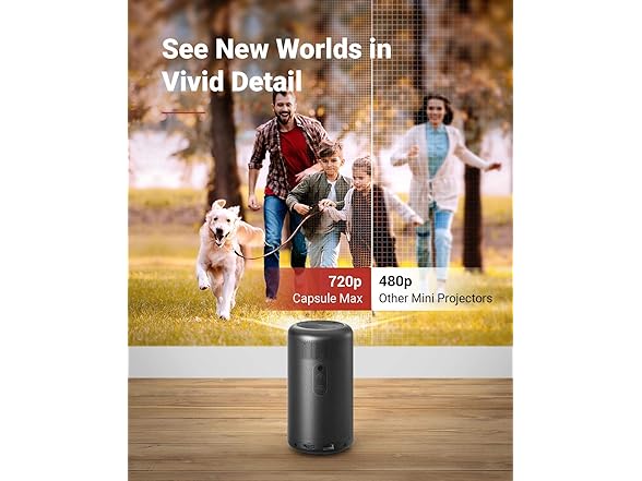 NEBULA by Anker Capsule Max, Mini Projector with WiFi and Bl (Open Box)