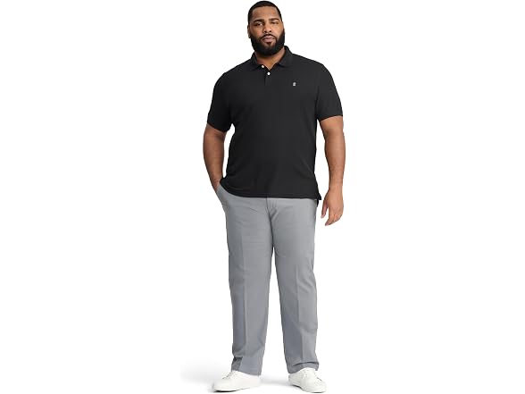 Black Short Sleeve Collared Polo Shirt