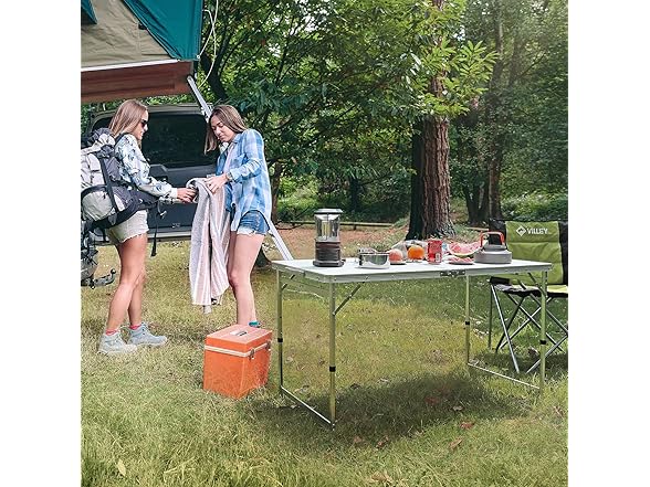 VILLEY Folding Camping Table 48"L x 23"W