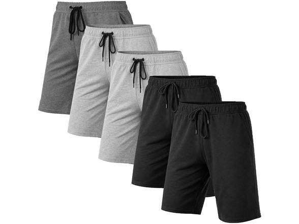 Black x2 - Heather Grey x2 - Charcoal x1