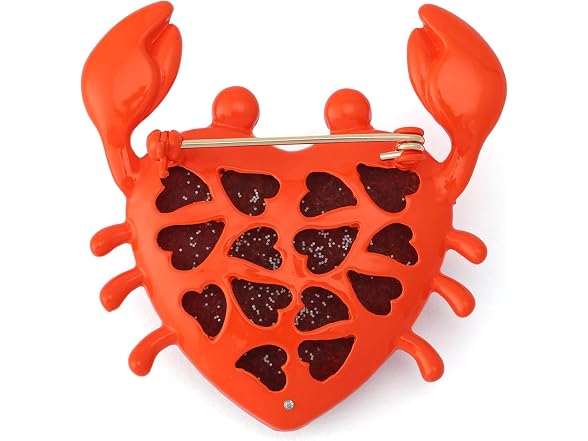 Betsey Johnson Women Jewelry Women's Crabby Brooch