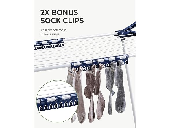Drynatural 90FT Extendable Gullwing Drying Rack