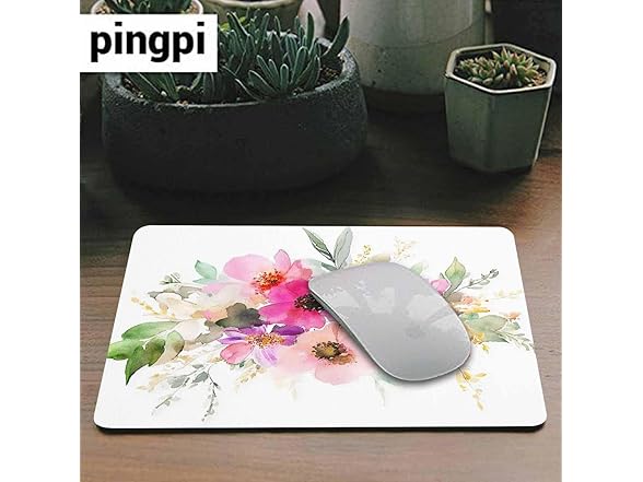 Beautiful Watercolor Flower Rectangle