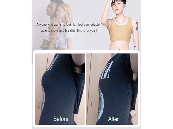 Aivtalk Women (L) Compression Tank Tomboy FTM Top